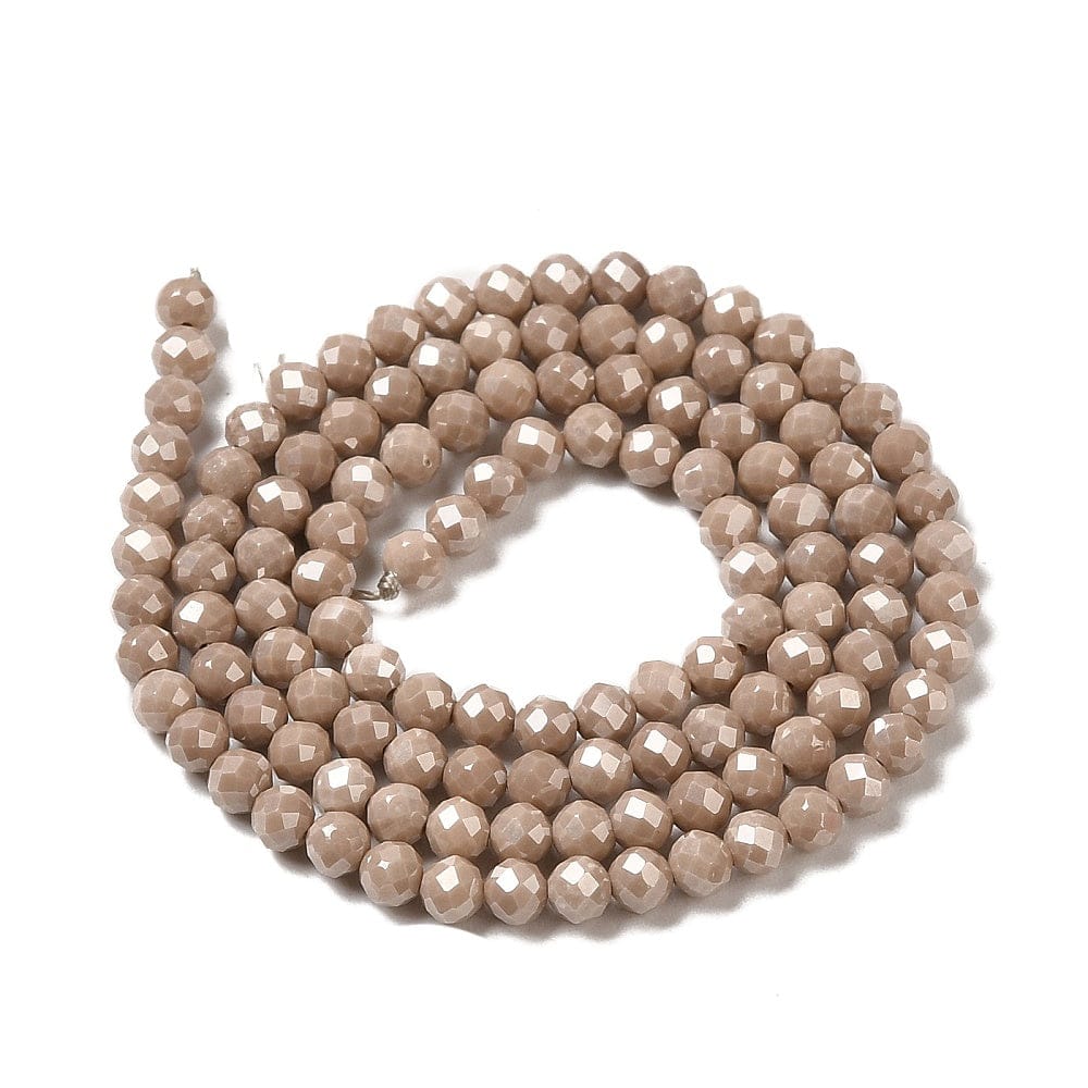 Zirkonia Perler, Gylden Brun, 3mm - Uniq Perler - 804849