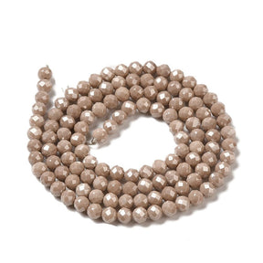 Zirkonia Pärlor, Gyllene Brun, 3mm - Uniq Perler - 804849