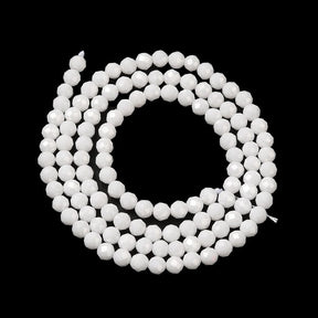 Zirconia Beads – White, Faceted (3mm) - Uniq Perler - 473843