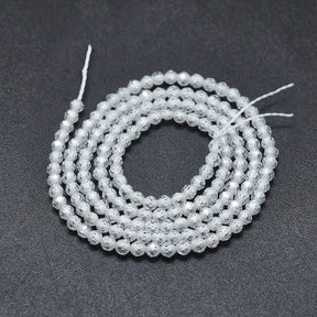 Zirkonia-Perlen – Klar, facettiert (2mm) - Uniq Perler - 111660