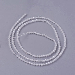 Zirkonia Perlen – Klar, facettiert (3x2,5mm) - Uniq Perler - 0001489536