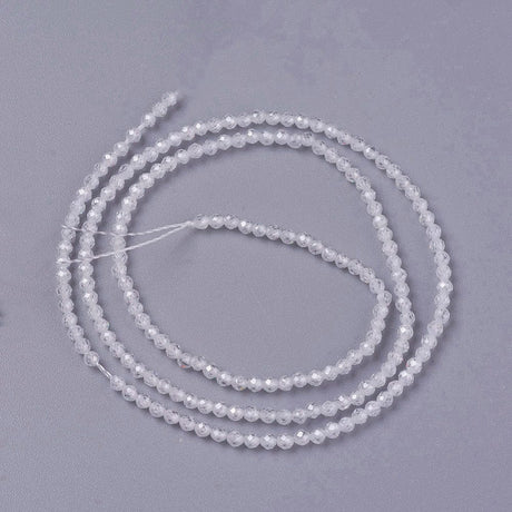 Zirkonia Perler – Klar, Facetteret (3x2,5mm) - Uniq Perler - 0001489536