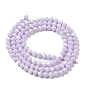Cubic Zirconia Beads – Purple, Faceted (3mm) - Uniq Perler - 112814
