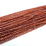 Zirkonia Perler – Orange, Facetteret (3mm) - Uniq Perler - 052274