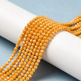 Zirkonia Perler – Orange, Facetteret (3mm) - Uniq Perler - 113534