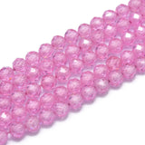 Zirkonia Perler – Pink, Facetteret (4mm) - Uniq Perler - 466848
