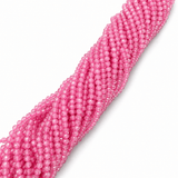Zirkonia Perler – Rosa, Facetteret (3x2,5mm) - Uniq Perler - 9838401249