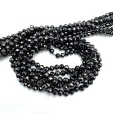 Zirkonia Perler – Sort, Facetteret (3mm) - Uniq Perler - 8094378