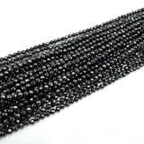 Zirkonia Perler – Sort, Facetteret (3mm) - Uniq Perler - 8094378