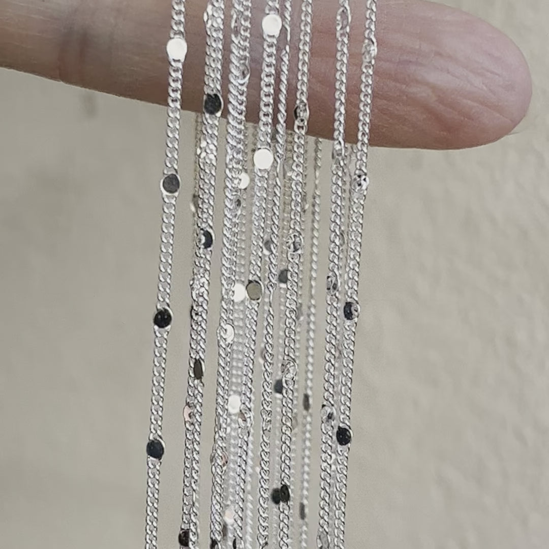 Sterling Silber 925 Halskette, 45 cm