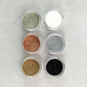 6 x Glimmer Til Resin Støbning - Uniq Perler - 136281