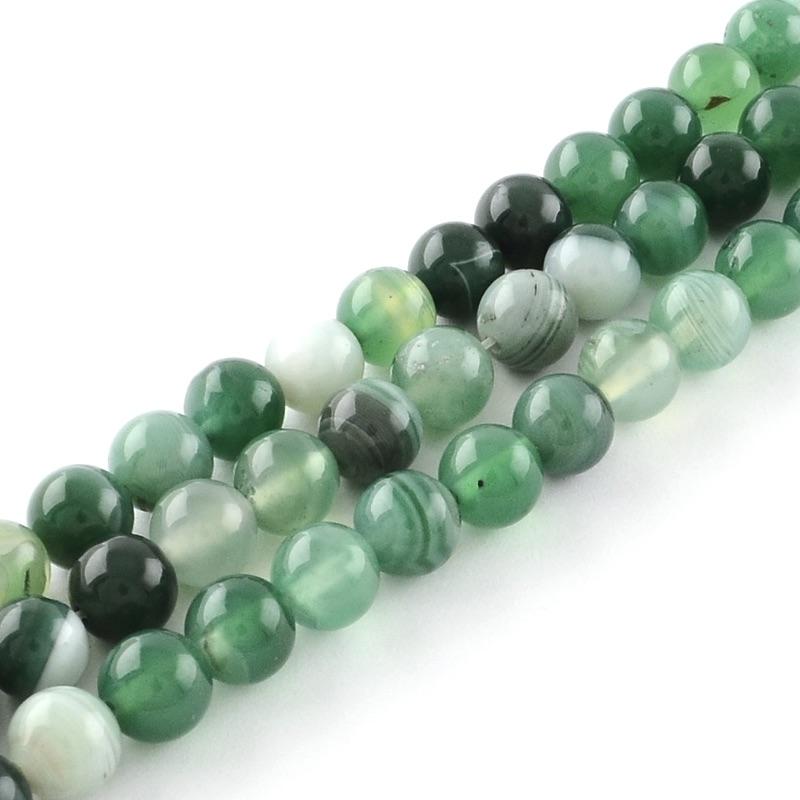 Agat Perler – Grøn (4mm) - Uniq Perler - 4578884507