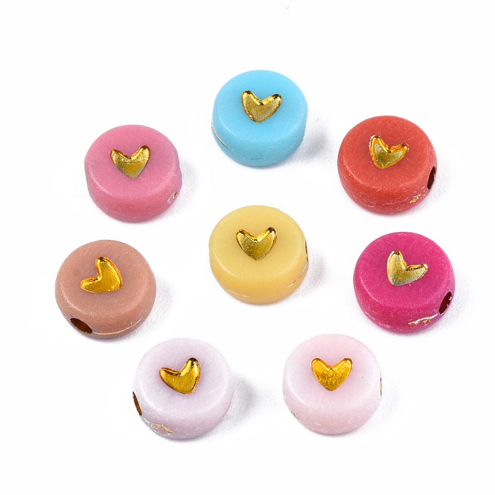 Akryl Perler Med Hjerter, 6,5x7x3mm, 20gr - Uniq Perler - 0000013032, 1726799456175014905681