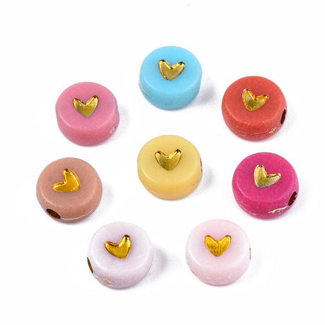 Akryl Perler Med Hjerter, 6,5x7x3mm, 20gr - Uniq Perler - 0000013032, 1726799456175014905681