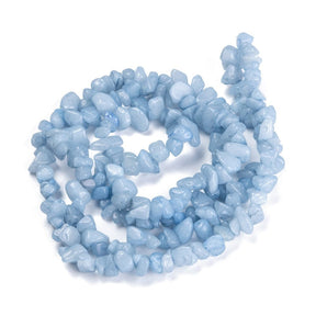 Akvamarin – Blå Nuggets (4–12mm) - Uniq Perler - 0000008442