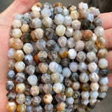 AL Ass. perler og sten 8 mm star cut, agat perler