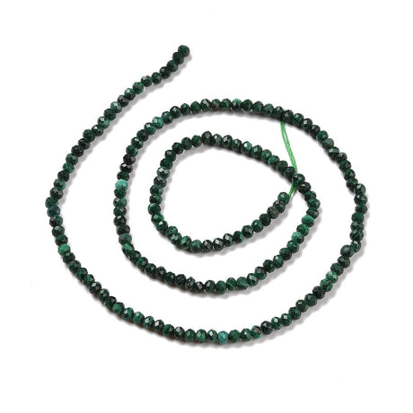 AL Ass. perler og sten Kopi af 4 mm grøn syntetisk malakit