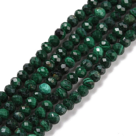 AL Ass. perler og sten Kopi af 4 mm grøn syntetisk malakit