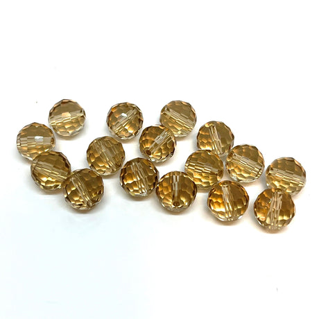AL Enkelt perler og sæt 10 x krystal glas perler str. 9-10 mm
