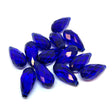 AL Enkelt perler og sæt Briolette facetteret dråber/sideskåret-Mørk blå