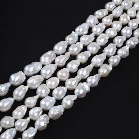 AL Ferskvandsperler 13-16 mm barok perle, Grade AAA