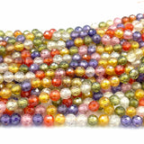 AL glasperler 3 mm Cubic zirkonia perler, multifarvet