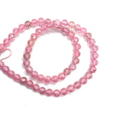 AL glasperler 6 mm Cubic zirkonia perler, rosa