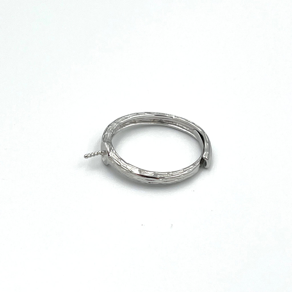 AL ring Justerbar sterling sølv fingerring til top/anboret perle