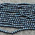 Ali Ferskvandsperler 7-8 mm ferskvandsperler grade AA- blå/sort
