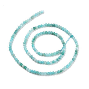 Amazonit – Blågrøn, Rund (3mm) - Uniq Perler - 138009