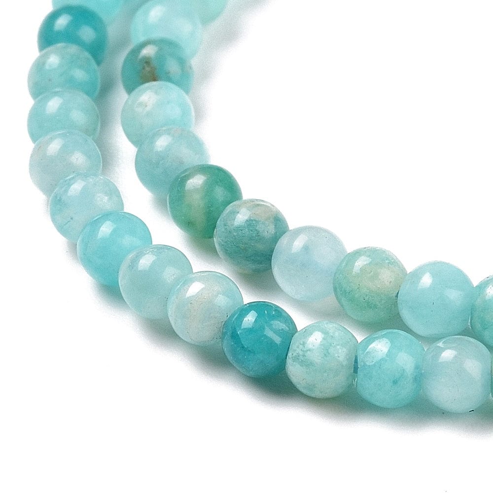 Amazonit – Blågrøn, Rund (3mm) - Uniq Perler - 138009