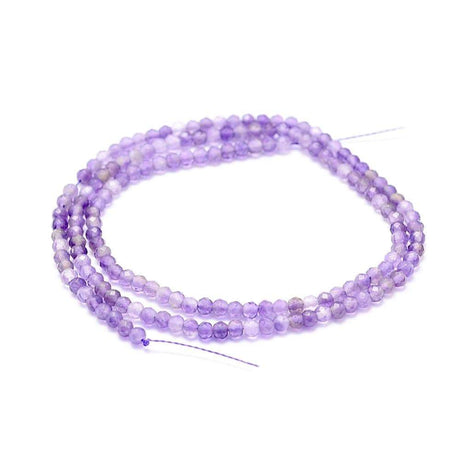 Ametyst – Lilla, Facetteret (3,5mm) - Uniq Perler - 876543