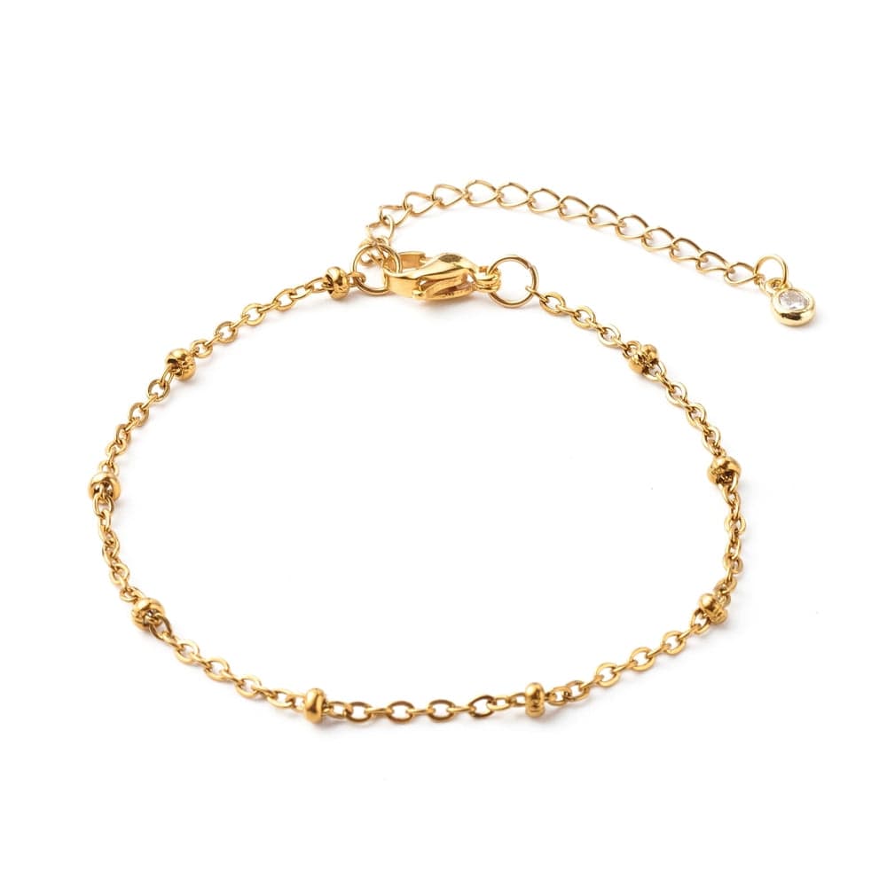 Armbåndssæt Med 2 X Armbånd I Forgyldt Stål - Uniq Perler - 98416132