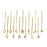 Assorteret Kædeforlænger Mix, Forgyldt Stål, (10 Stk) - Uniq Perler - 566434523