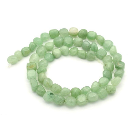 Aventurin – Grøn, Nugget (5–7mm) - Uniq Perler - 65367