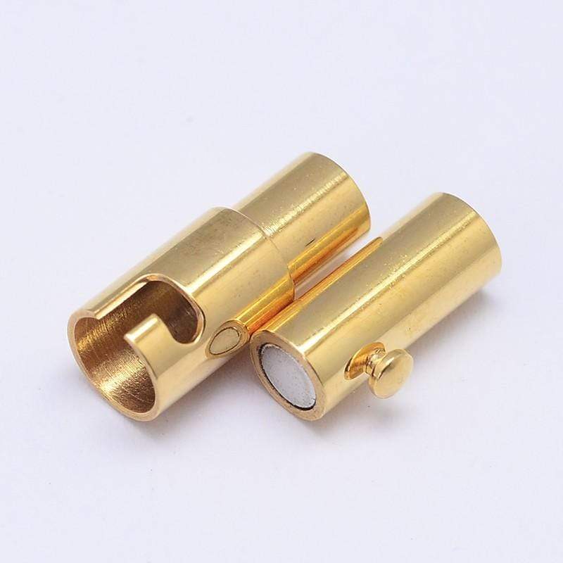 Bajonet Lås – Forgyldt Stål (16x10 mm) - Uniq Perler - 0000005853