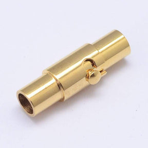 Bayonet Clasp – Gold-plated Steel (16x10 mm) - Uniq Perler - 0000005853