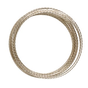 beadsmidth Tråd etc 1 m. forgyldt wire 1 mm med mønster