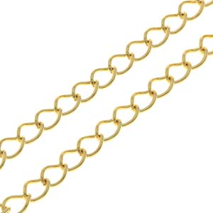 Beadsmith kæder 1 meter forlængerkæde str. 7x5 mm (1 helt stykke)