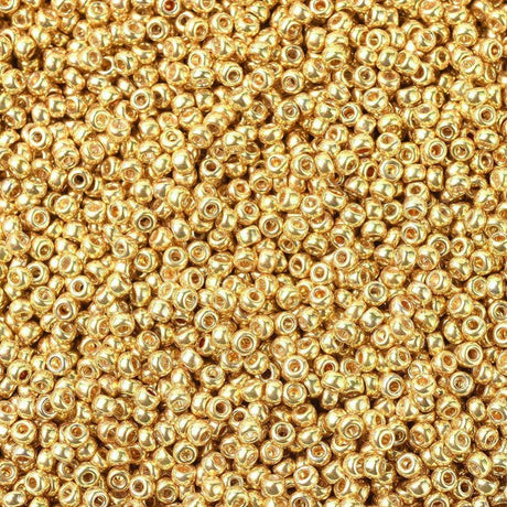 Beadsmith miyuki beads 1052 Miyuki Rocailles Seed Beads, 8,5 gr. galvaniseret guld