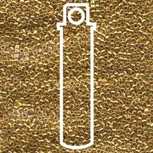 beadsmith miyuki beads 7,2 gr. DB 0031 24 karats guld belægning 11/0
