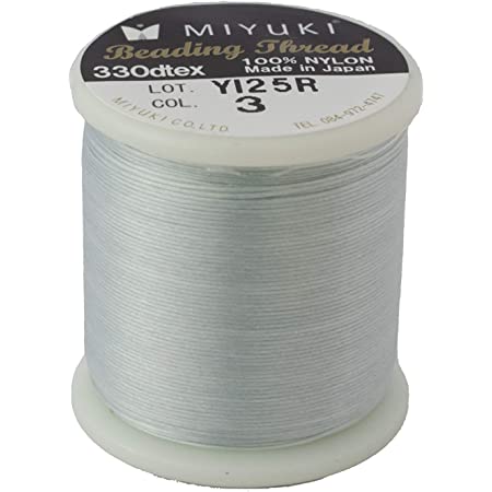 Beadsmith tråd etc Miyuki tråd, Farve 3- Silver/grå