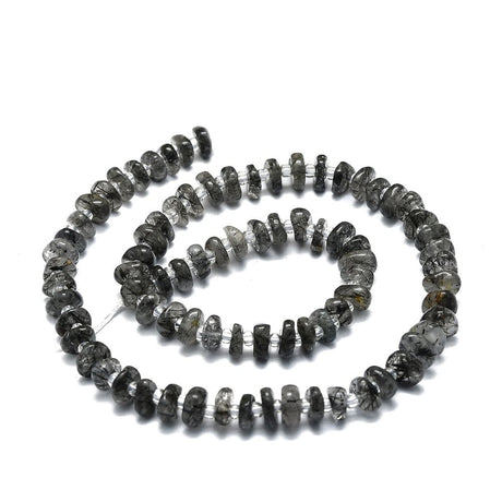 Black Kvarts Chips Perler, (7 - 10mm) - Uniq Perler - 111722