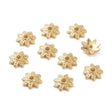 Blomster Perlehatte – 18K Langtidsholdbar Forgyldning (8mm, 10 Stk.) - Uniq Perler - 3848583384