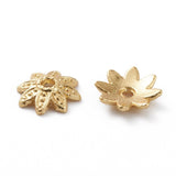 Blomster Perlehatte – 18K Langtidsholdbar Forgyldning (8mm, 10 Stk.) - Uniq Perler - 3848583384