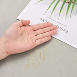 Box Ørekæde – Forgyldt 925 Sterling Sølv (100mm) - Uniq Perler - 3584833