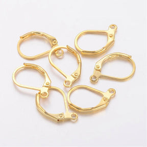 Bricure - Gold-plated (10x15mm) 5 Pairs - Uniq Perler - 32565734, 998410945670919167920853