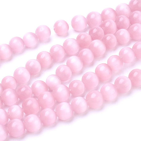 Cat Eye – Rosa (6mm) - Uniq Perler - 6441584609