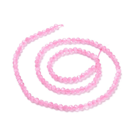 Cat Eye – Rosa, Facetteret (3mm) - Uniq Perler - 624920152