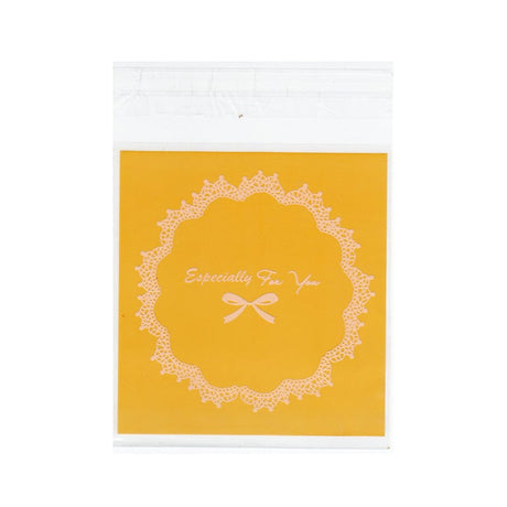 Cellofanposer, Gul, 13x10cm, (100 Stk) - Uniq Perler - 9384472728